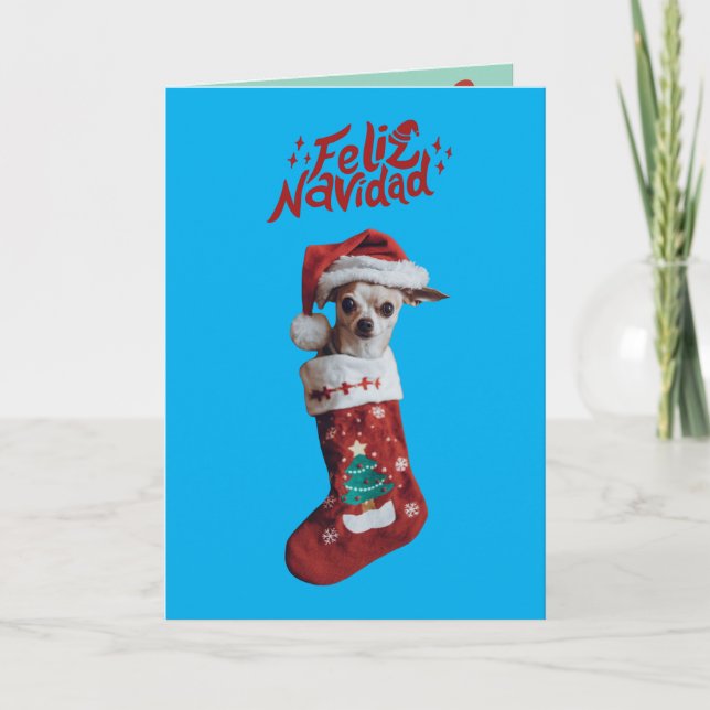 Faire-part Noël du Chihuahua (Devant)