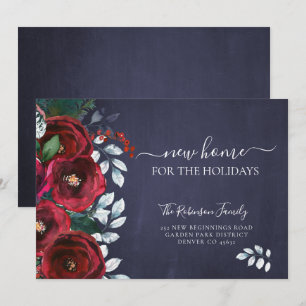 Faire-part Noël nouvelle maison pour les vacances déménager