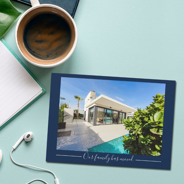 Faire-part Notre Famille A Déménagé Maison Personnalisée Phot (Créateur téléchargé)