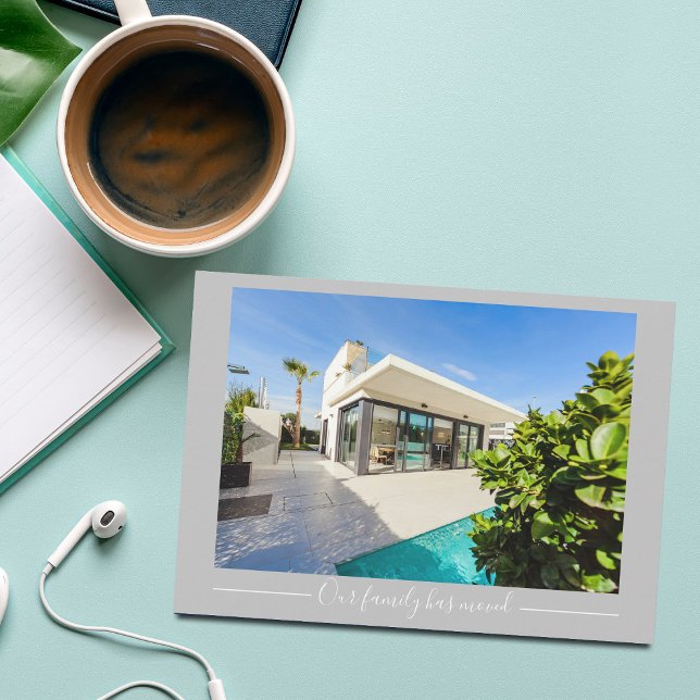 Faire-part Notre Famille A Déménagé Maison Personnalisée Phot (Créateur téléchargé)