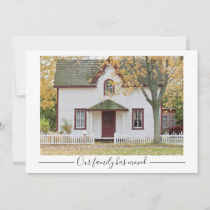 Faire-part Notre Famille A Déménagé Photo Maison Personnalisé