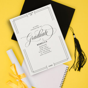 Faire-part Notre Graduate Classic Script Graduate