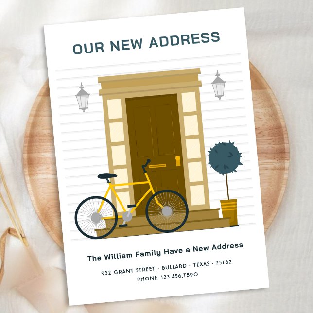 Faire-part Notre nouvelle adresse l Nouvelle maison Vivre nou (Créateur téléchargé)