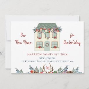 Faire-part Notre nouvelle maison pour les vacances maison ver