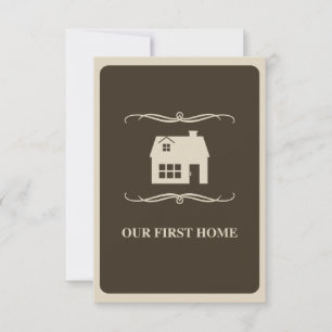 Faire-part notre premier à la maison (maison de mod)