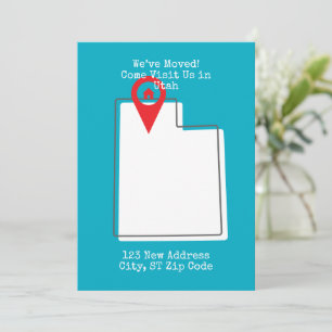 Faire-part Nous avons bougé ! Venez nous rendre visite à Utah