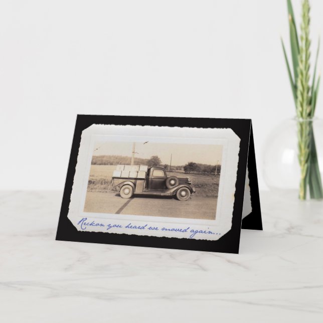 Faire-part Nous Avons De Nouveau Déménagé... (Devant)