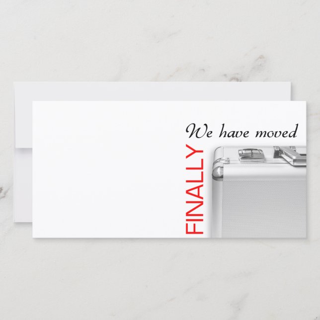 Faire-part Nous avons déménagé (Devant)