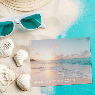 Faire-part Nous Avons Déménagé À Coast Beach Accueil Nouvelle