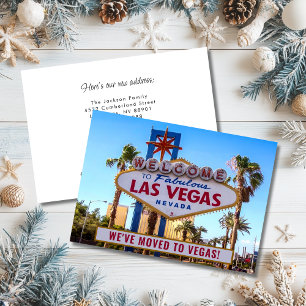 Faire-part Nous avons déménagé à Las Vegas Nouvelle maison