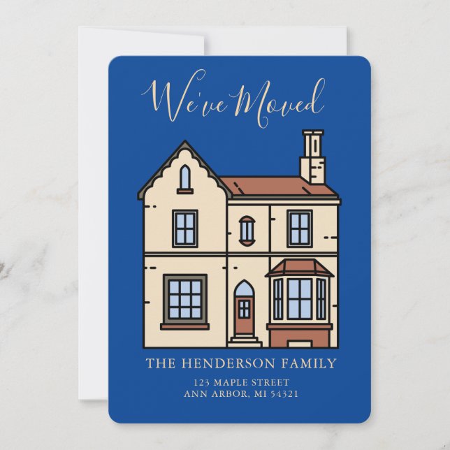 Faire-part Nous avons déménagé Annonce de déménagement dans u (Devant)