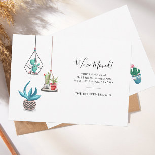 Faire-part Nous avons déménagé Boho Chic Moving