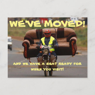 Faire-part Nous Avons Déménagé Carte Postale Changement D'adr
