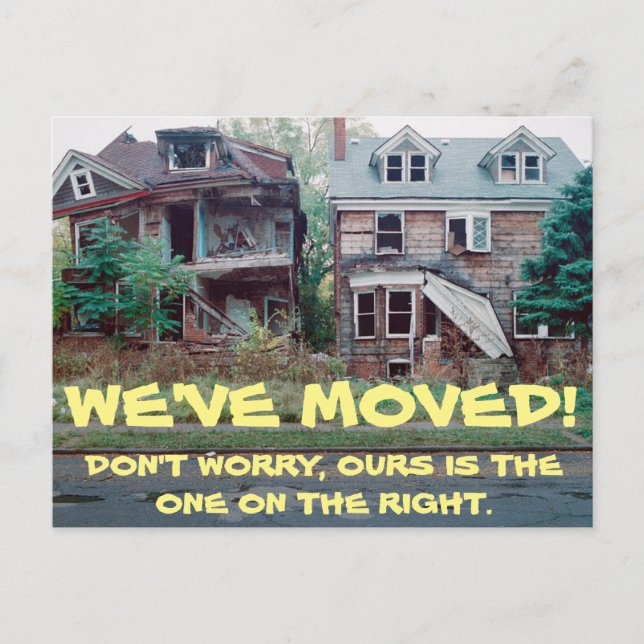 Faire-part Nous avons déménagé Carte postale de changement d' (Devant)