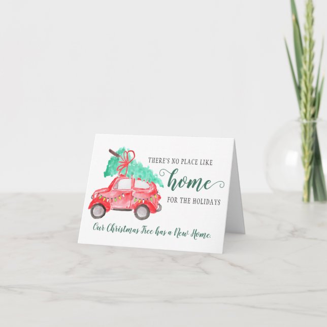 Faire-part Nous avons déménagé de nouvelles fêtes à domicile  (Devant)