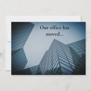 Faire-part Nous avons déménagé des bureaux professionnels en 
