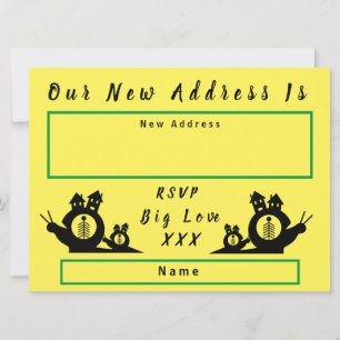 Faire-part Nous Avons Déménagé La Maison De L'Escargot Déména