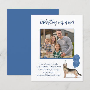 Faire-part Nous avons déménagé l'allemand Shephard Family Pho