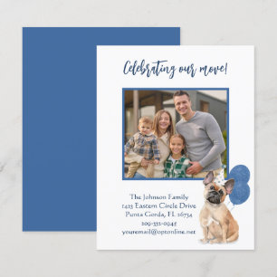 Faire-part Nous avons déménagé le budget photo de la famille