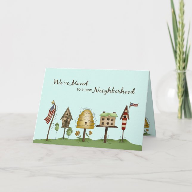 Faire-part Nous avons déménagé / Nouvelle adresse Anniversair (Devant)