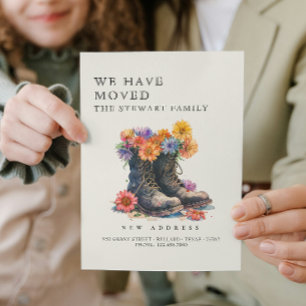 Faire-part Nous avons déménagé - Nouvelle adresse I Chaussure