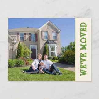 Faire-part Nous avons déménagé ! Nouvelle carte postale photo