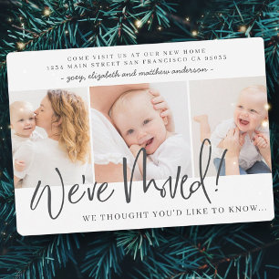 Faire-part Nous avons déménagé Photo moderne Nouvelle Maison