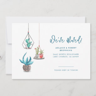 Faire-part Nous avons déménagé Plante Poted Chic Moving