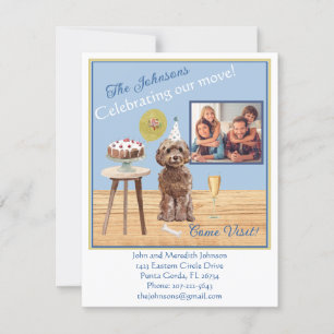 Faire-part Nous avons déménagé pour célébrer le budget photo