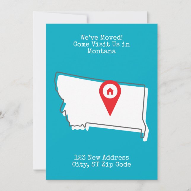 Faire-part Nous avons déménagé ! Venez nous rendre visite dan (Devant)