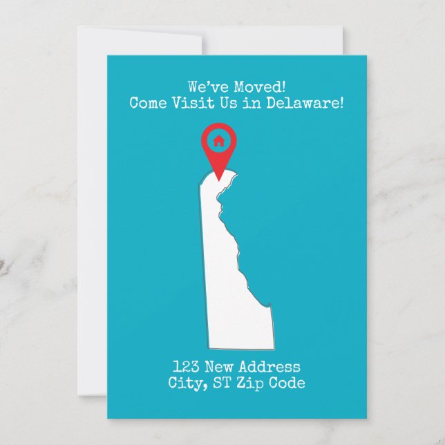 Faire-part Nous avons déménagé ! Venez nous rendre visite dan (Devant)