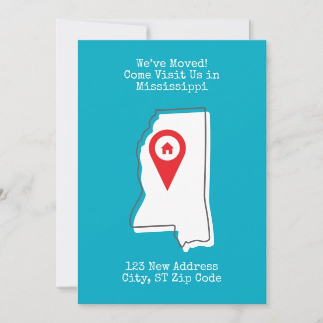 Faire-part Nous avons déménagé ! Venez nous rendre visite dan (Devant)