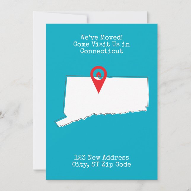 Faire-part Nous avons déménagé ! Venez nous rendre visite dan (Devant)