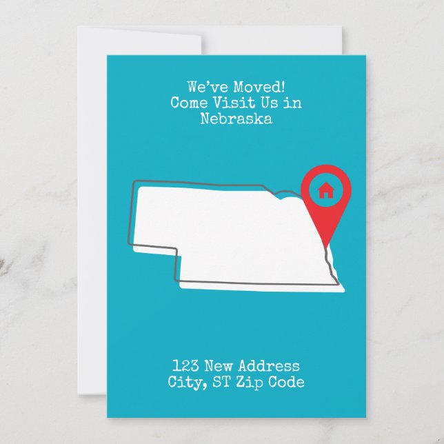 Faire-part Nous avons déménagé ! Venez nous rendre visite dan (Devant)