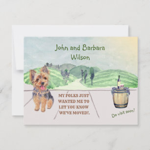 Faire-part Nous avons déplacé Avatar famille chien fait bouge