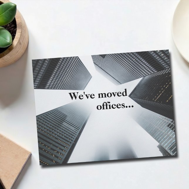 Faire-part Nous avons déplacé des bureaux Changement d'adress (Créateur téléchargé)