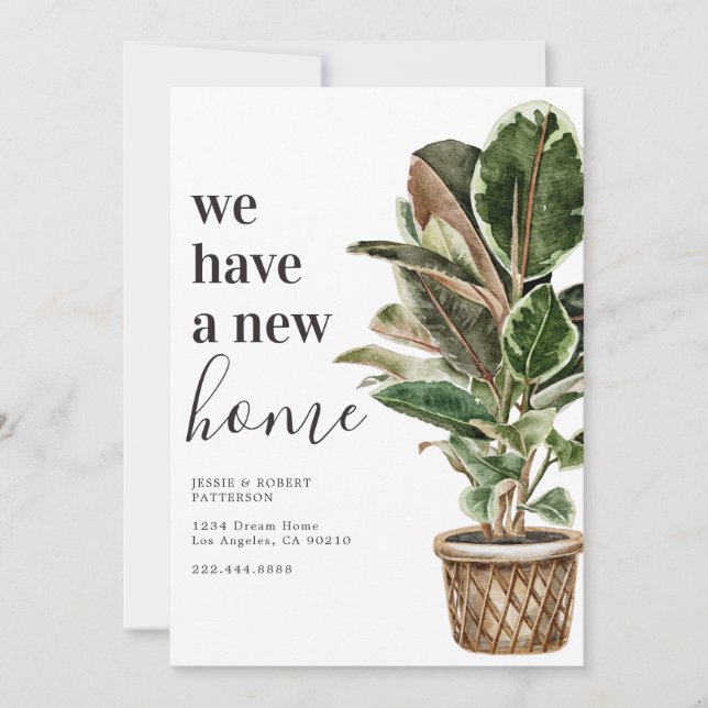 Faire-part Nous avons déplacé l Nouvelle adresse Déplacement (Devant)