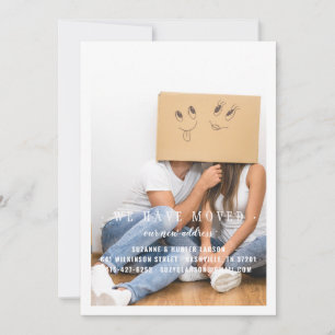 Faire-part Nous Avons Déplacé La Photo Minimale Moderne