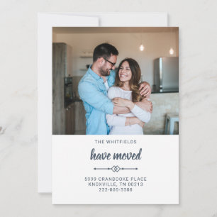 Faire-part Nous avons déplacé le changement d'adresse Faire-p