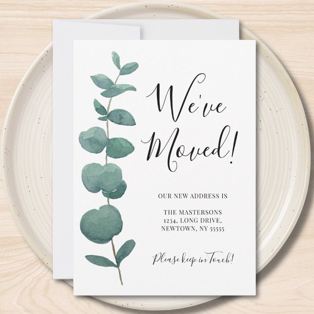 Faire-part Nous avons déplacé les eucalyptus (Créateur téléchargé)
