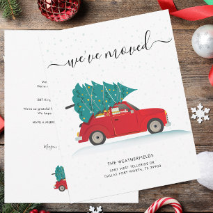 Faire-part Nous avons déplacé Noël Fête de Noël en déplacemen