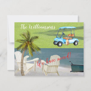 Faire-part Nous avons déplacé Ocean Beach Budget Move