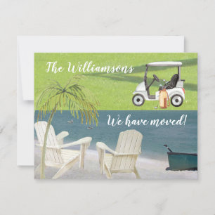 Faire-part Nous avons déplacé Ocean Beach Budget Move