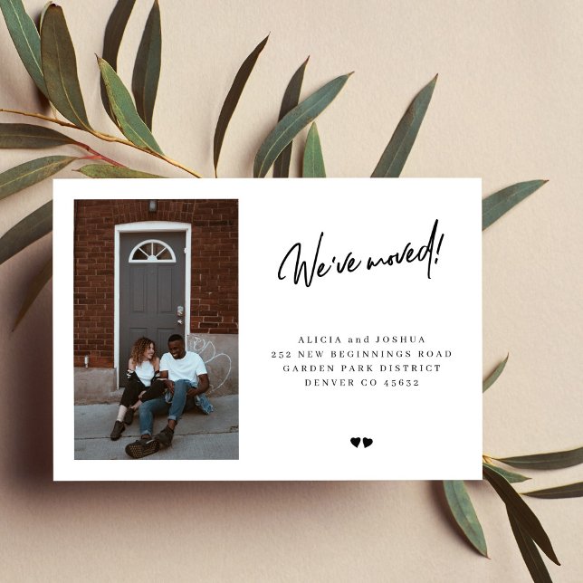 Faire-part Nous avons déplacé photo personnalisée photo moder (Créateur téléchargé)