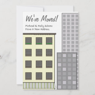 Faire-part Nous avons déplacé une nouvelle adresse / nouvel a