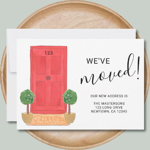 Faire-part Nous avons déplacé une nouvelle adresse Porte Aqua