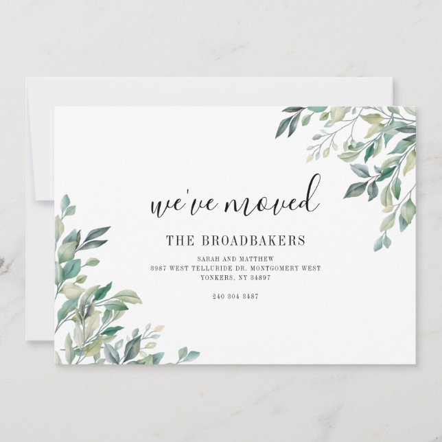 Faire-part Nous avons évolué vers la modernité (Devant)