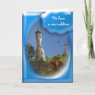 Faire-part Nous avons une nouvelle adresse   Fantastique Vill