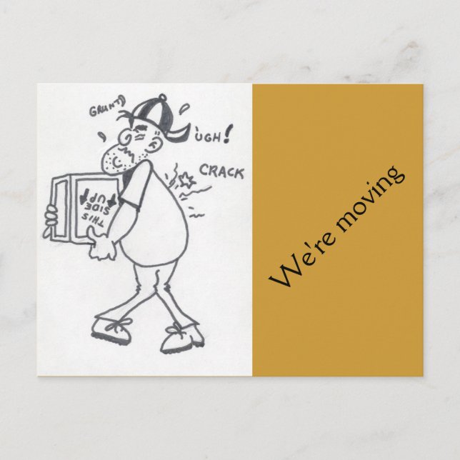 Faire-part Nous déménageons Carte postale (Devant)