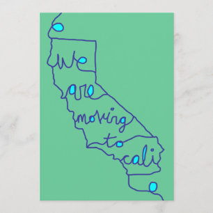 Faire-part nous déménageons en Californie